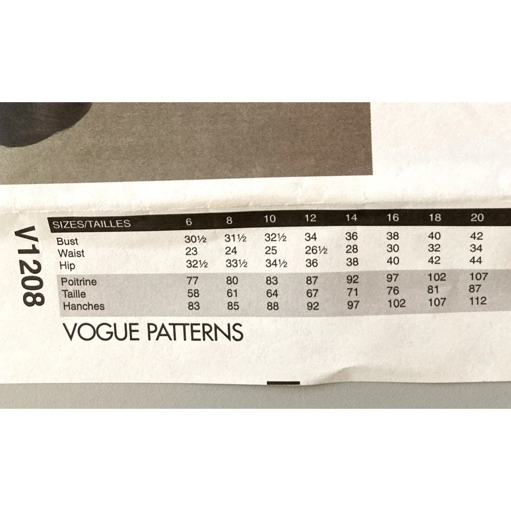 Vogue 1208 Tom and Linda Platt Elegant Evening Couture Dress Sz 14-20 UC 2010